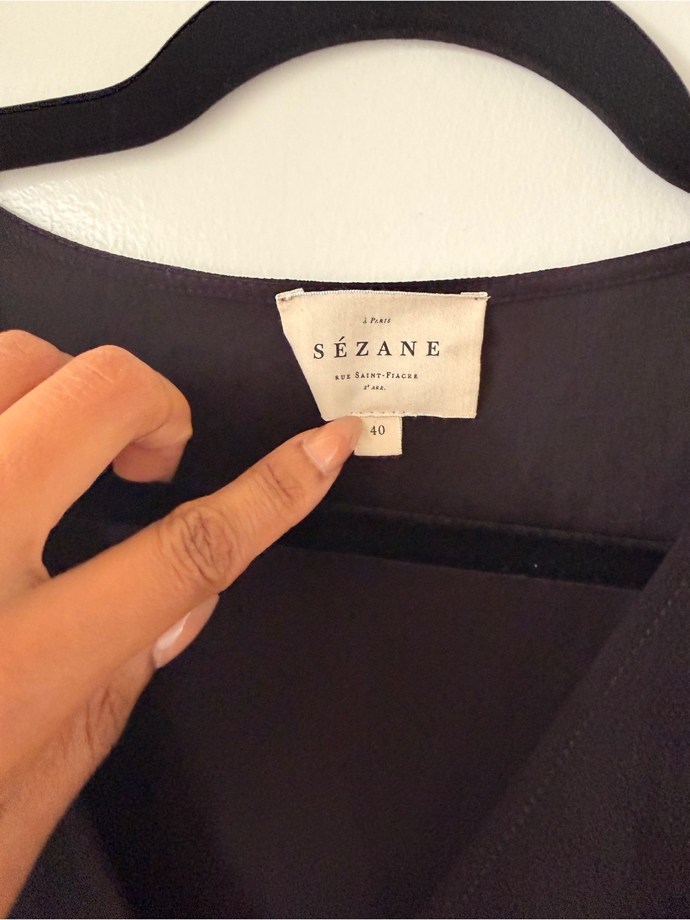 Sézane Lily Dress in Black - Picture 5 of 7